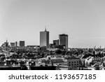 panorama of Warsaw with the Intraco skyscraper, Warsaw, Poland