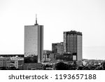 panorama of Warsaw with the Intraco skyscraper, Warsaw, Poland