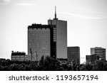 panorama of Warsaw with the Intraco skyscraper, Warsaw, Poland