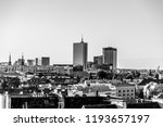 panorama of Warsaw with the Intraco skyscraper, Warsaw, Poland