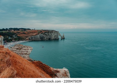 Panorama White Cliffs Etretat Normandy France Stock Photo 2200475039 ...