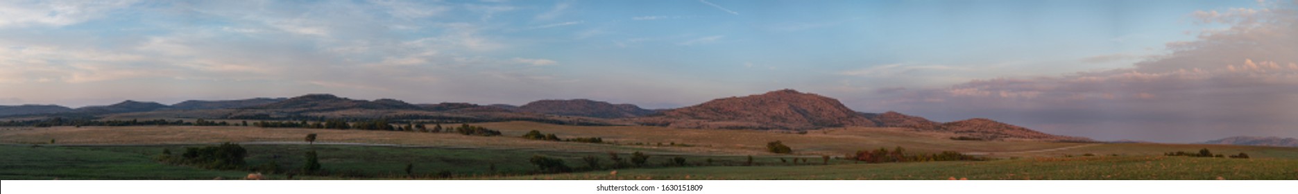 Panorama From Wichita Mountains Oklahoma