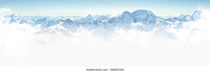 Panorama of winter mountains in Caucasus region,Elbrus mountain, Russia - Powered by Shutterstock