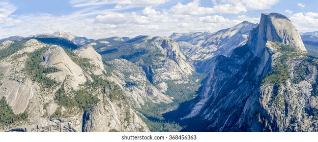 Panorama of the Yosemite valley with Half Dome, California, USA. - Powered by Shutterstock