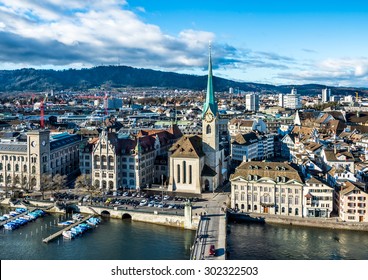 Panorama Of Zurich, Switzerland.
