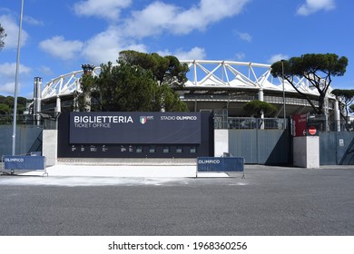 Panoramas Of The Stadio Olimpico In Rome,Rome Italy, 05 May, 2021