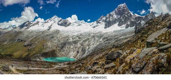 Panoramatic View Cordillera Blanca Peru Stock Photo 670666561   Panoramatic View Cordillera Blanca Peru 260nw 670666561 