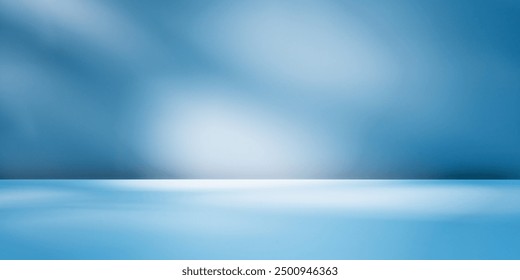 Fondo azul abstracto panorámico