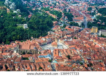 Similar – Aerial View Of Brasov City In Romania