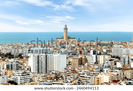 Similar – Image, Stock Photo Top view of city road with car traffic