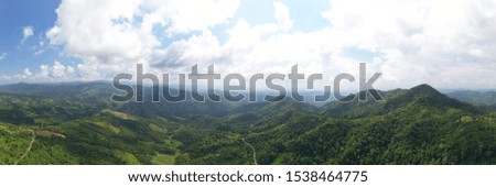 Similar – Aerial photos A small village in the jungle in Chiang Mai