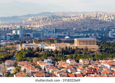 Panoramic Ankara View With Anitkabir