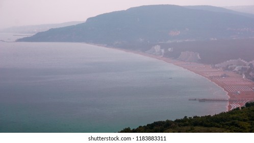 Panoramic beach view