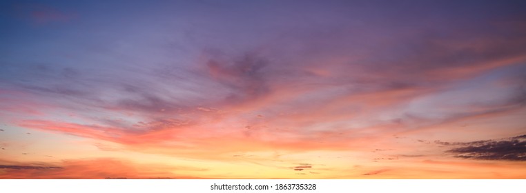 Panoramic of beautiful sky sunset background - Shutterstock ID 1863735328