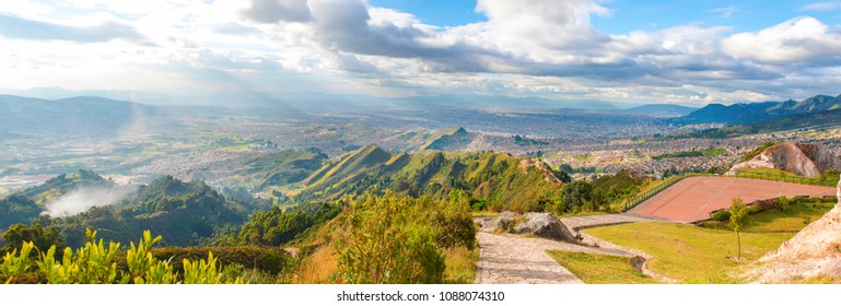 Panoramic Of Bogota Colombia
