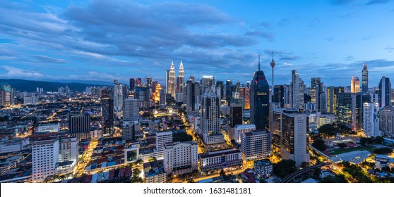 panoramic city skyline in kuala lumpur - Shutterstock ID 1631481181