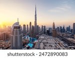 Panoramic Dubai Skyline with Full Downtown, Business Bay, and Dubai Mall