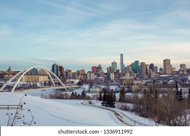 Panoramic Edmonton Downtown Scene