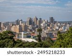 Panoramic Exposure of Durban Downtown, including the Royal Durban Golf Club and the Moses Mabhida Stadium