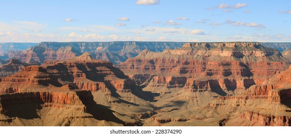 Panoramic of the Grand Canyon from the top of the South Rim