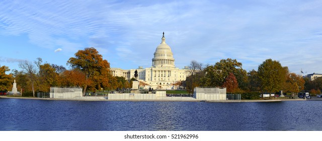 Panoramic image of The Capitol Building in Washington DC, capital of the United States of America