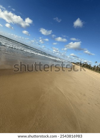 Similar – Image, Stock Photo the beach Deserted