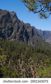 Panoramic  Of La Caldera De Taburiente National Park