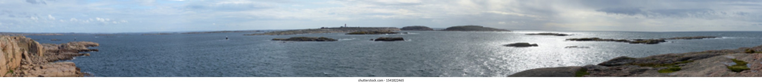 Panoramic Landscape Island Smogen Hallo Cracked Stock Photo 1541822465 