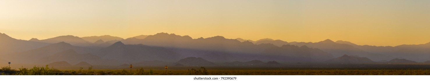 Panoramic Mountain and Field 