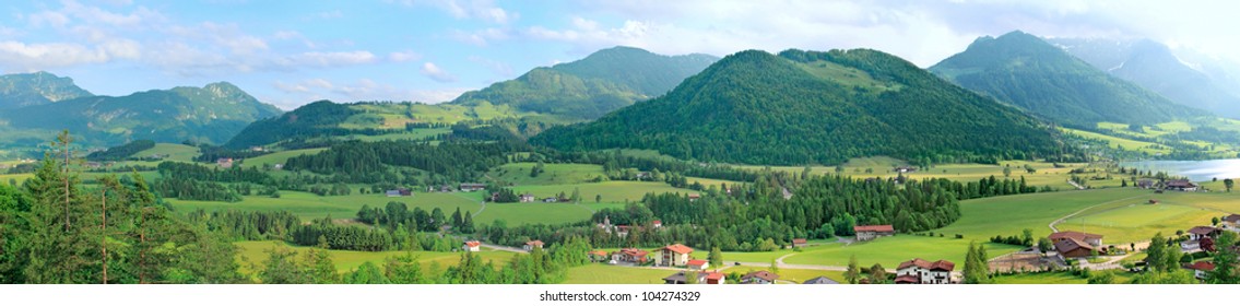 Panoramic Mountain Landscape