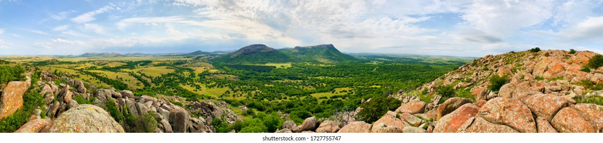 Panoramic Mountain Landscape Oklahoma Wild Life Rescue 