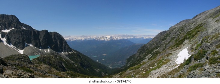 Panoramic of Mountains View