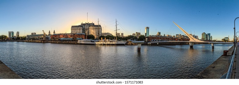 Panoramic Of The Old Port Of Buenos Aires