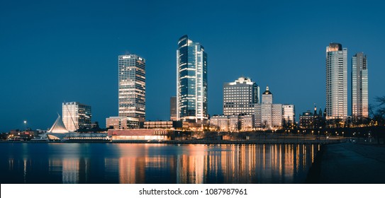 Panoramic Photo of Downtown Milwaukee