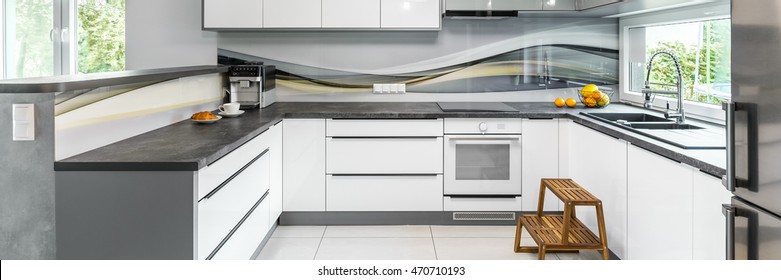 High Gloss Kitchen High Res Stock Images Shutterstock