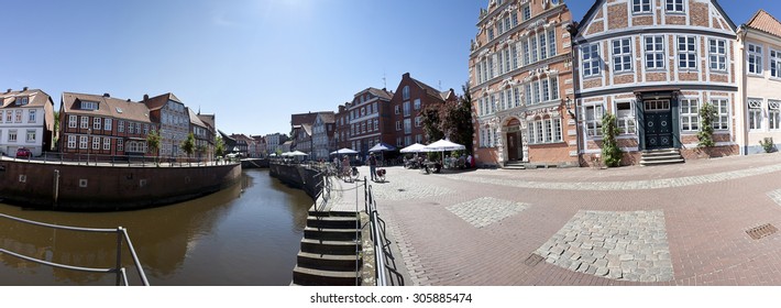 Panoramic Photo Of The Old Town In Stade