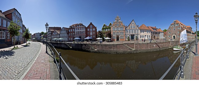 Panoramic Photo Of The Old Town In Stade