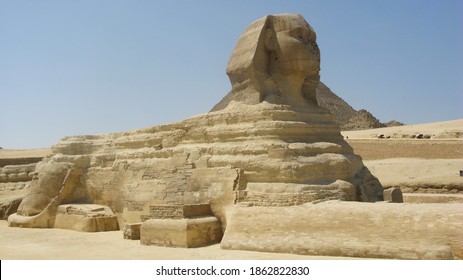 Panoramic Photograpgh Of The Great Sphynx Of Giza 