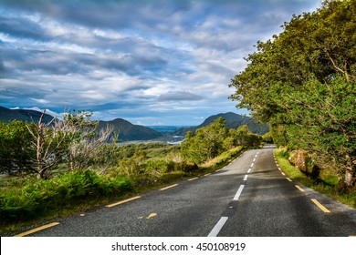 Panoramic Road Along The Ring Of Kerry, County Kerry, Ireland