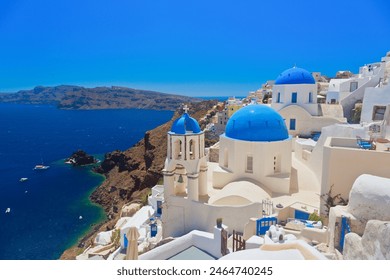 Panoramic of Santorini Island, Cyclades, Greece - Powered by Shutterstock