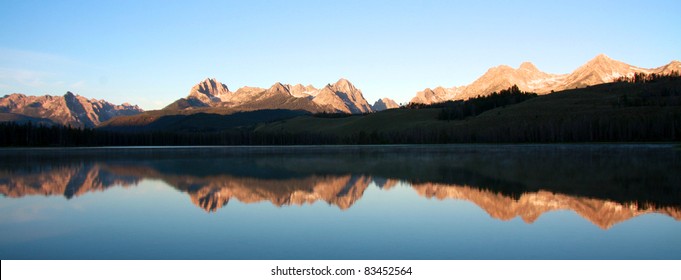 Panoramic Sawtooth Mountains