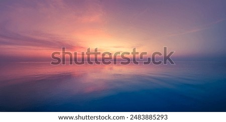 Similar – Foto Bild Seascape | Abendstimmung am Meer in Pastell