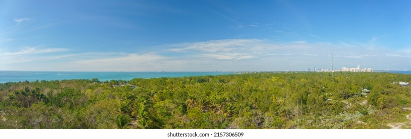 A Panoramic Shot Of Bill Baggs Cape Florida State Park