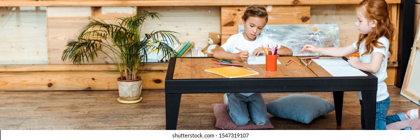 Two Kids Desk Images Stock Photos Vectors Shutterstock