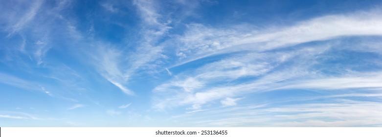 Panoramic Sky On A Sunny Day.