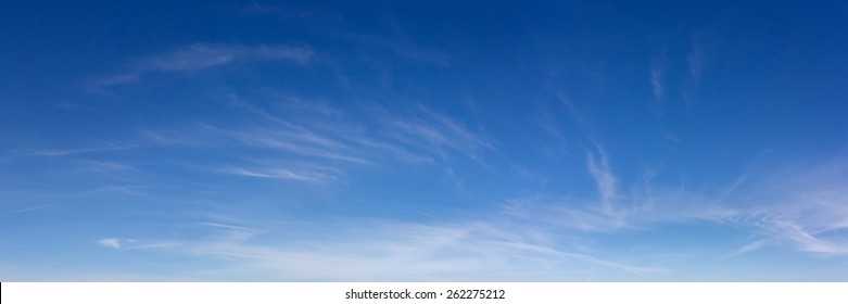 Panoramic Sky On A Sunny Day.