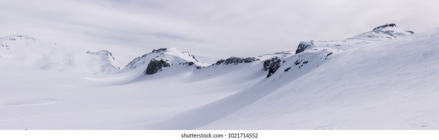 Panoramic Of Snowy Landscape