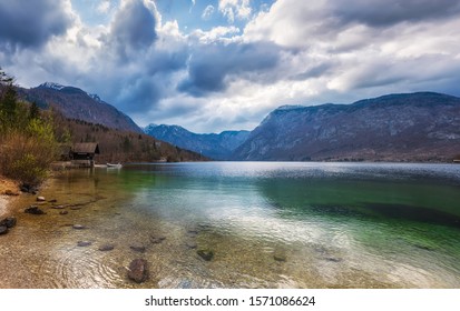 Panoramic Spring View Bohinj Lake Located Stock Photo 1571086624 ...