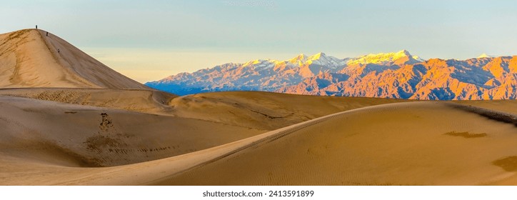 Panoramic Sunrise View of the Desert - 4K Ultra HD Image, Death Valley National Park, California