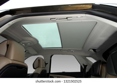 Panoramic Sunroof In A Passenger Car